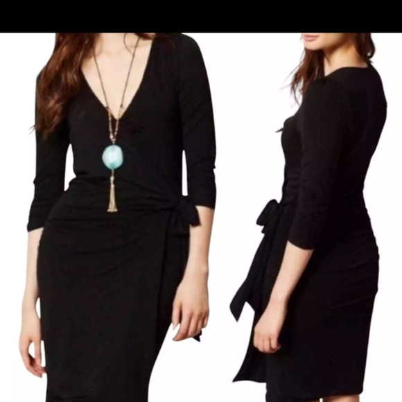 Anthropologie Vanessa Virgina Faux Wrap Dress - Picture 8 of 8